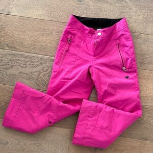 Obermeyer Girls Bright Pink Snow Pants
